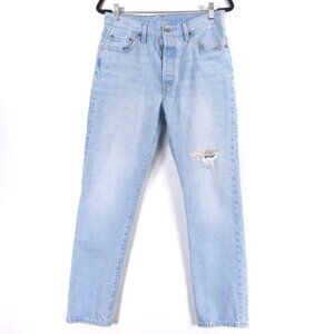 Levi's 501 150th Anniversary Edition Women’s Lt Blue Button Fly Jeans Size 29x30